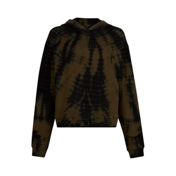 Image of AllSaints Pippa Tydy Hoody - Black/Khaki