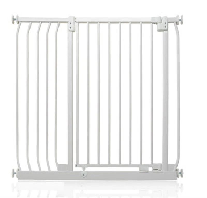Image of Safetots Extra Tall Elite Safety Gate, 98Cm - 107Cm, Matt White, Extra Tall 96.8Cm In Height, Pressure Fit Stair Gate