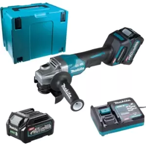 Image of Makita GA012G 40v Max XGT Cordless Brushless Angle Grinder 115mm 2 x 2.5ah Li-ion Charger Case
