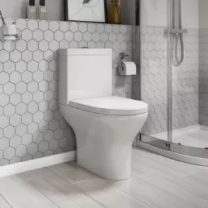 Image of Close Coupled Short Projection Toilet with Soft Close Seat - Portland