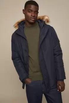 Image of Mens Smart Hooded Heavyweight Parka Coat