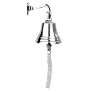 Image of Wall Mounted Traditional Door Ship Bell Silver M&W