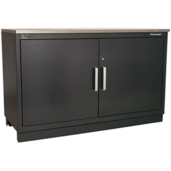 Image of Sealey Premier Heavy Duty Modular Floor Cabinet 2 Door MSS System Black