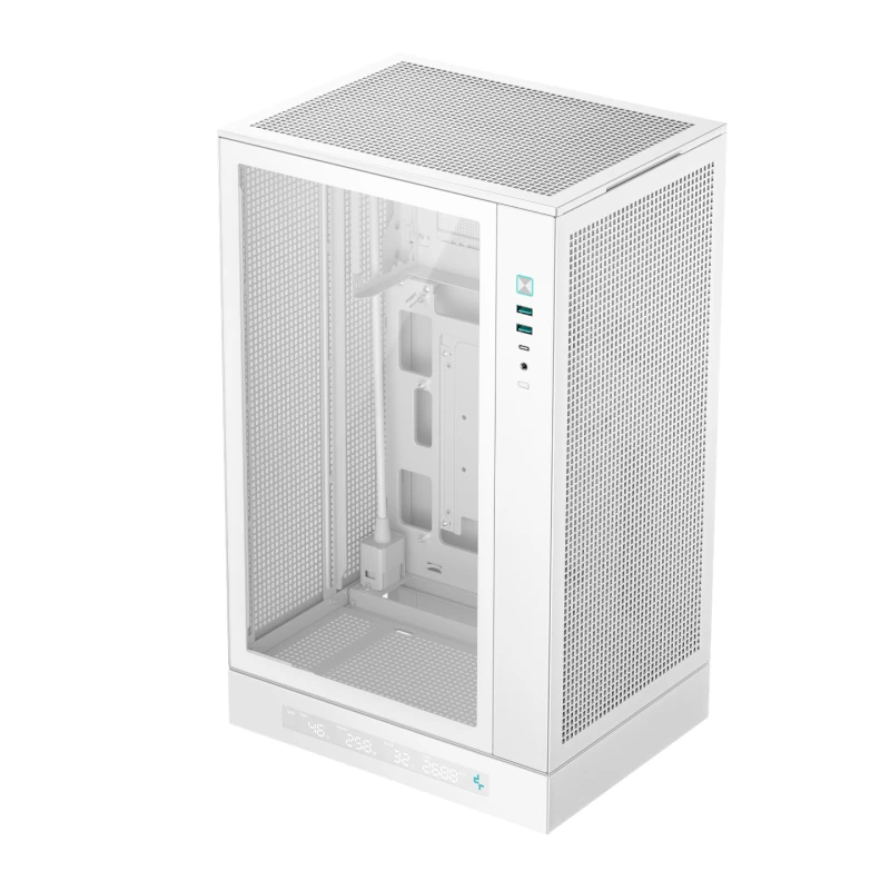 Image of DeepCool CH270 Digital Mini Tower SFF MATX Gaming Case White - R-CH270-WHNDM0-G-1