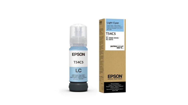 Image of Epson C13T54C520 Light Cyan Ink Bottle (Original)