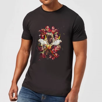 Image of Avengers Endgame Distressed Thanos Mens T-Shirt - Black - 5XL