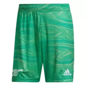 Image of adidas Arsenal Home Goalkeeper Shorts 2021 2022 - Green