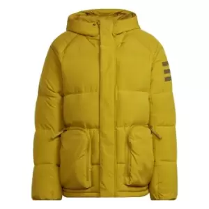 Image of adidas Utilitas Hooded Down Jacket Mens - Green