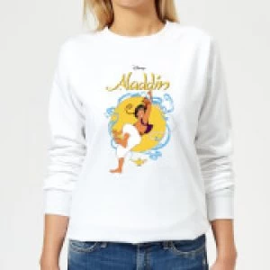 Image of Disney Aladdin Rope Swing Womens Sweatshirt - White