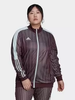 Image of adidas Tiro Track Top (plus Size), Dark Red, Size 3X, Women