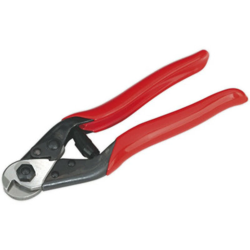Image of Loops 190mm Wire Rope Spring Cutters - Carbon Steel Blades - Spring Loaded Handles Metallics