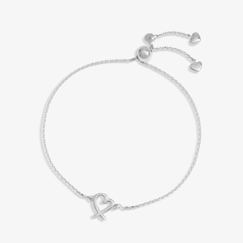 Image of Simply Silver Sterling Silver 925 Crossover Heart Bracelet Jewellery Sets One Size Silver 72779111000