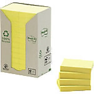 Image of Post-it Sticky Notes 51 x 38mm Canary Yellow 24 Pieces of 100 Sheets