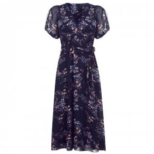 Image of DKNY Puff Sleeve Dress - 3344 MIDNIGHT