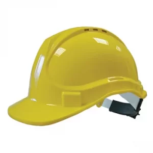 Image of Scan YS-4B Deluxe Safety Helmet Yellow