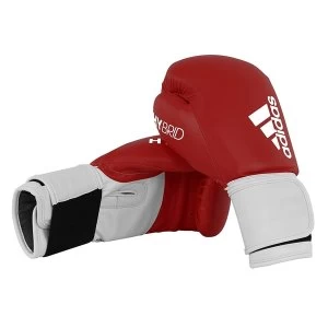 Image of Adidas 100 Hybrid Boxing Gloves Red - 8oz