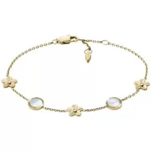 Image of Val Vintage Vacation White Mother-of-Pearl Station Bracelet