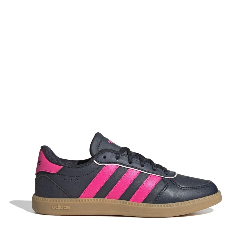 Image of adidas Breaknet Sleek Shoes Juniors Ink/Pink female 5.5 (38.7)