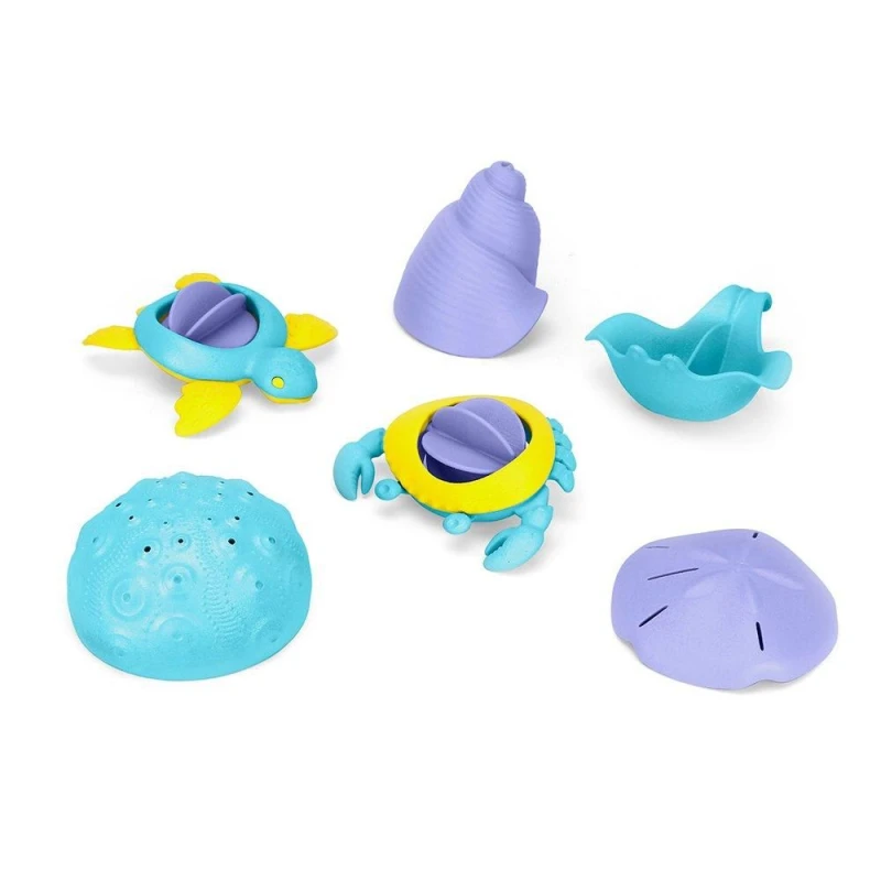 Image of Green Toys Sea Life Set Toy in Blue Blue Unisex
