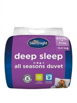 Image of Silentnight Deep Sleep All Seasons 4.5 + 9 Tog Duvet