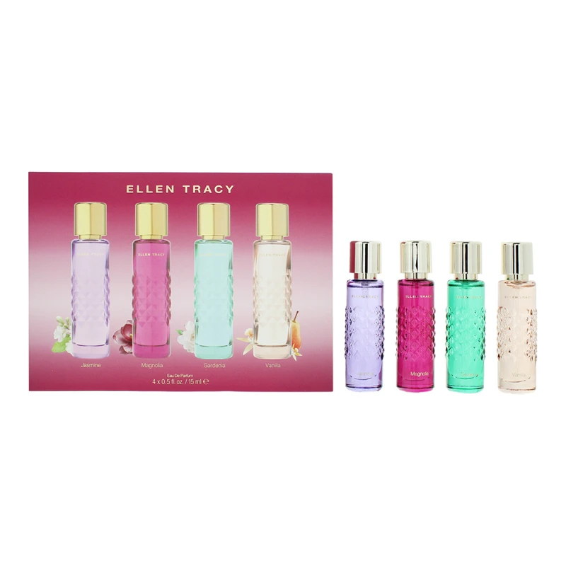 Image of Ellen Tracy Quilted Replica Coffret 4 Piece Gift Set: Eau de Parfum 4 X 15ml