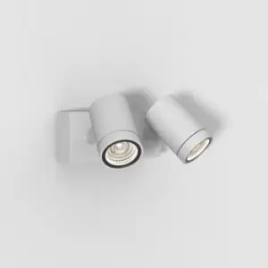 Image of Astro Bayville Twin Spot LED Outdoor Spotlight Textured White IP65