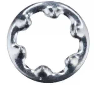 Image of R-TECH 337166 Steel Shakeproof Washers BZP M3 - Pack Of 100