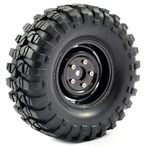 Image of Fastrax 1:10 Crawler Sawblock 1.9 Scale Steel Wheel &amp;#248;108Mm (Black)