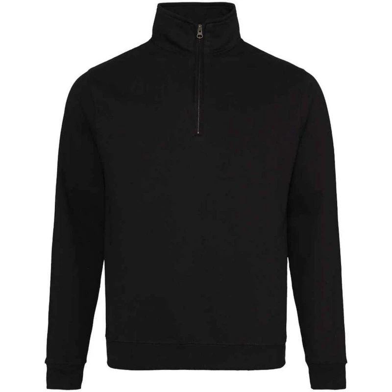 Image of AWDis AWDis Men Plain Sophomore ¼ Zip Sweatshirt in Midnight Size: Small Midnight S Male 5063693905767