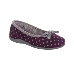 Image of Sleepers Womens/Ladies Louise Slippers (6 UK) (Purple)