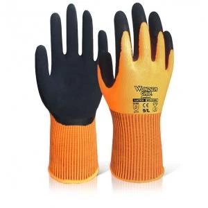 Image of Wonder Grip WG 310H Comfort Hi Vis Glove 8 Medium Orange Ref WG310HORM
