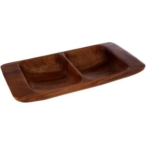 Image of Premier Housewares Kora 2 Section Serving Dish with Handles