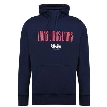 Image of Canterbury British and Irish Lions Graphic Hoodie Mens - Blue