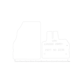 Image of Rubber Tailored Car Mat - Renault Kangoo (2009 Onwards) - Pattern 2236 - RN34RM - Polco