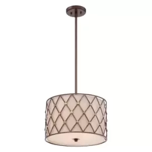 Image of 3 Bulb Ceiling Pendant Light Fitting Copper Canyon LED E27 100W Bulb