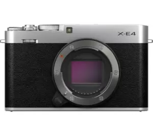 Image of Fujifilm X-E4 Mirrorless Camera - Silver, Body Only