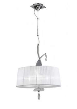 Image of M5324 Habana White Square Shade 240mm, Suitable for Table Lamps