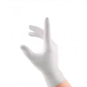 Image of Beeswift Latex Examination Gloves White S Box of 1000 LEGS