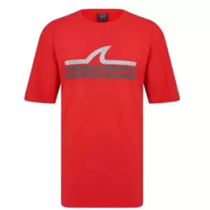Image of Paul And Shark Knit T Shirt - Red