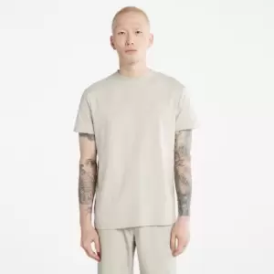 Image of Timberland Dunstan River Crewneck T-Shirt For Men In Beige Beige, Size S