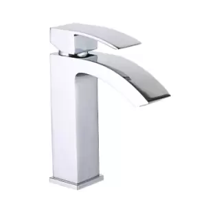 Image of Chrome Mono Basin Mixer Tap - Wave