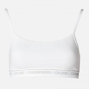 Image of Calvin Klein Womens Unlined Bralette - White - L