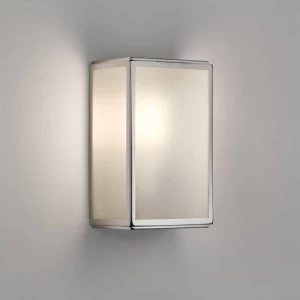 Image of 1 Light Outdoor Sensor Wall Lantern Polished Nickel IP44, E27