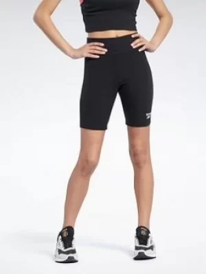 Image of Reebok Classics Legging Shorts, Black, Size L, Women