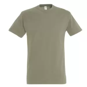 Image of SOLS Mens Imperial Heavyweight Short Sleeve T-Shirt (XS) (Khaki)