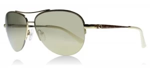 Image of Guess GU7468 Sunglasses Shiny Gold 32C 59mm