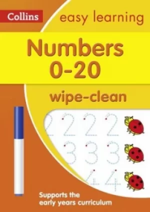 Image of Numbers 0-20 Age 3-5 Wipe Clean Activity Book by Collins Easy Learning