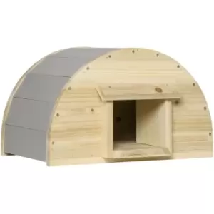 Image of Pawhut - Wooden Hedgehog House for Garden, Hibernation Home, 40 x 30.2 x 23.5 cm