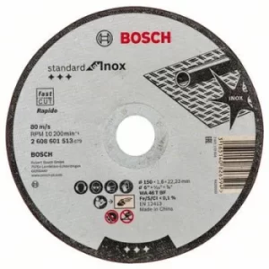 Image of Bosch Accessories 2608601513 2608601513 Cutting disc (straight) 150 mm 22.23mm