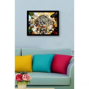 Image of SC1189 Multicolor Decorative Framed MDF Painting